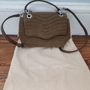 New Women's Rebecca Minkoff suede crossbody bad
